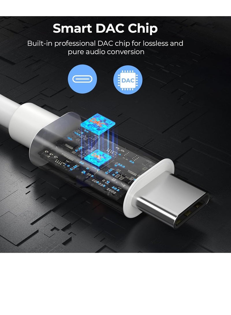 ADMOS ADHF894 Type C Wired Earphones with Mic, Stereo In-Ear Headphones, Noise Isolation, Deep Bass, HD Sound, 1.2M TPE Cable, In-Line Volume Control, Built-in Microphone, USB C Audio Earbuds for Smartphone, Tablet, Laptop - Image 2