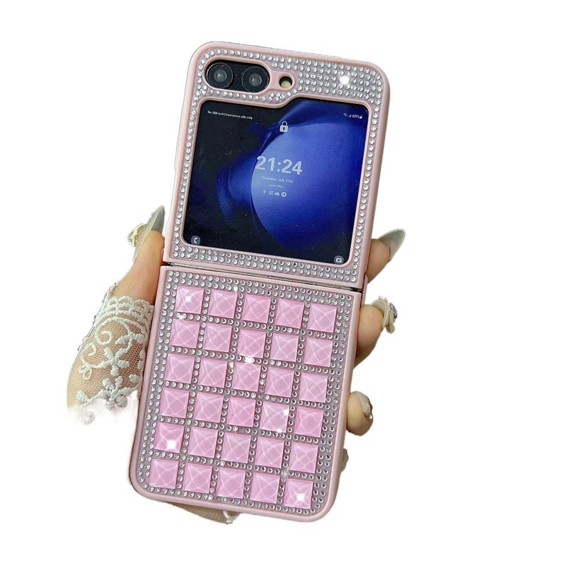 غطاء واقي | مقاوم للصدمات لـ Samsung Galaxy Z Flip 4 | حماية من السقوط | وردي - Image 1