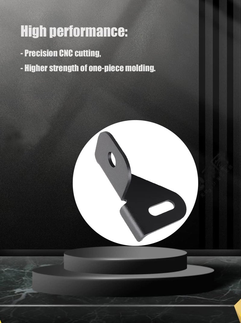 DarSeity JL Antenna Mount Driver Side CB Radio Holder, Steel Antenna Mounting Bracket for Jeep Wrangler JL JLU / Jeep Gladiator JT & Wrangler Unlimited, 4xe, Willys, Sport, Rubicon 2018-2024 - Image 2