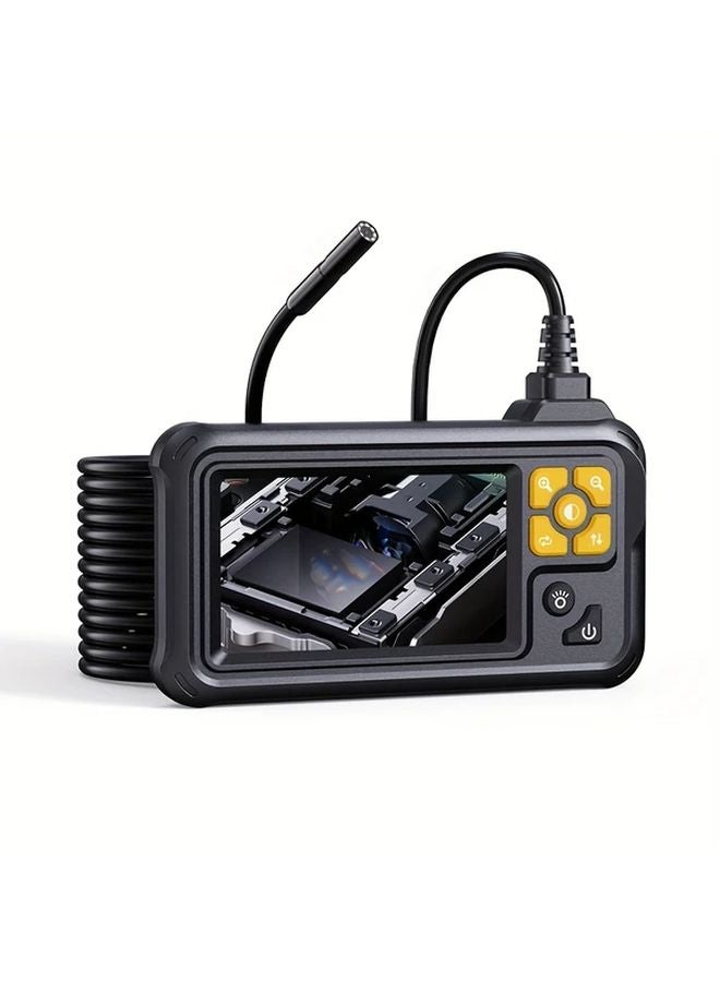 8 LED Industrial Endoscope With 4 3 Inch LCD Display Hard Wire 393 7 Inch Cable USB Rechargeable Borescope - Image 1