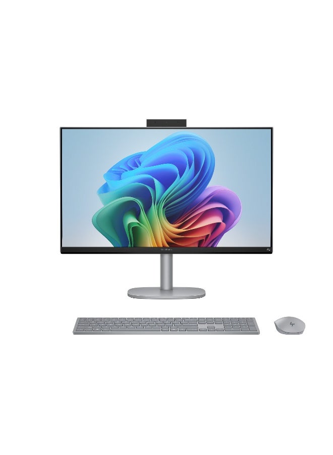 HP أومني ستوديو X AIO مع شاشة تعمل باللمس مقاس 27 بوصة، معالج إنتل كور ألترا 7 256V، 16 جيجابايت RAM، 1 تيرابايت SSD، رسومات إنتل آرك 140V، ويندوز 11 هوم - Image 1