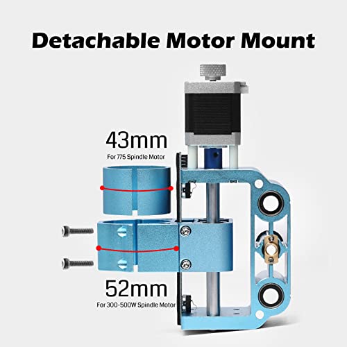 Genmitsu Upgraded Aluminum Z Axis Assembly V2 Kit With Motor Mount for 775 and 300500W Spindles 43mm 52mm Diameter Holder for 3018PROVer Series CNC Machine - Image 3