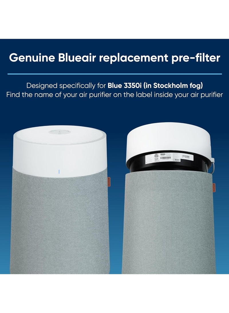 Blueair غطاء قماش فلتر مسبق أصلي لجهاز تنقية الهواء Blue Max 3350i باللون الأزرق البحري - Image 4