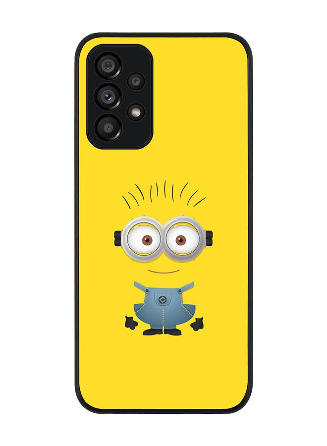 Stylizedd Rugged Black edge case for Samsung Galaxy A73 5G Slim fit Soft Case Flexible Rubber Edges Anti Drop TPU Gel Thin Cover - Minion 3 - Image 1