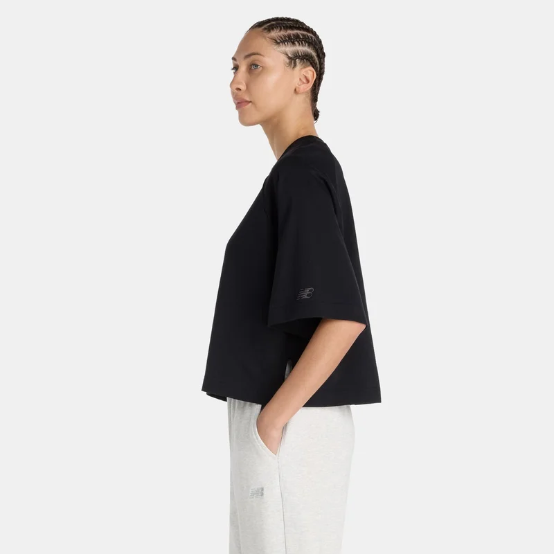 New Balance Black Women's Logo T-Shirt for Women | Best Price UAE