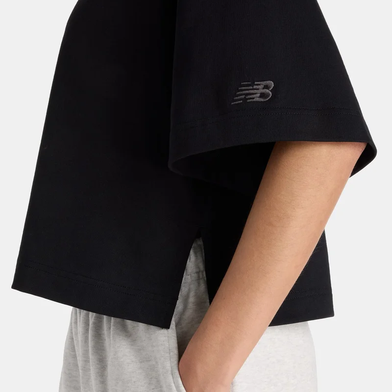 New Balance Black Women's Logo T-Shirt for Women | Best Price UAE
