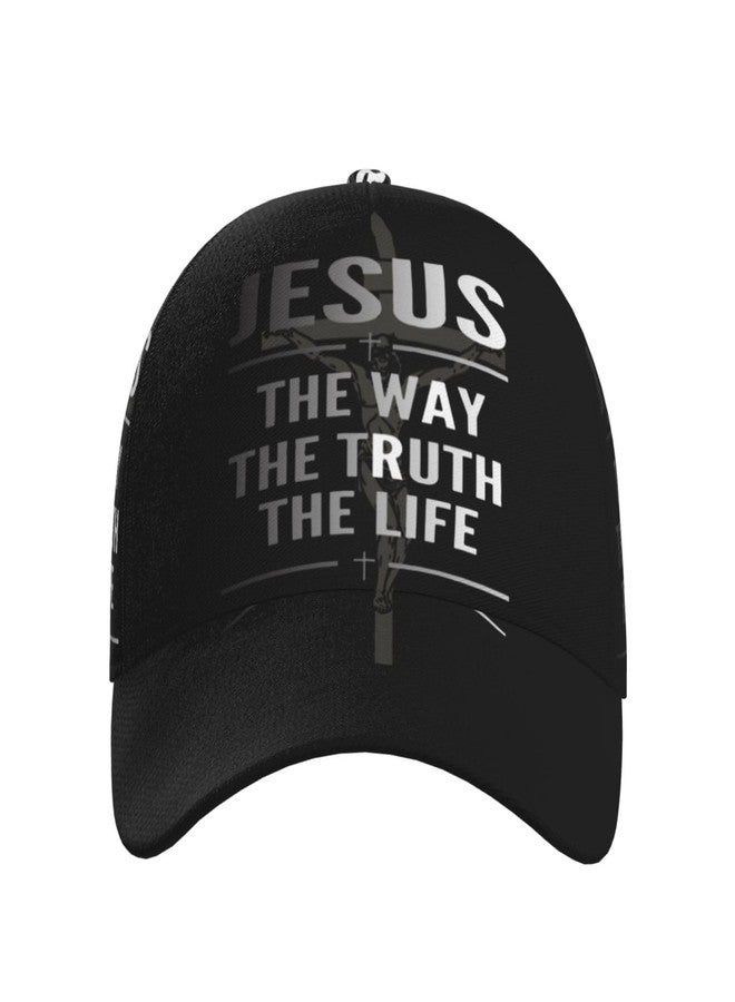 ASYG Jesus Cap Christian Baseball Cap Jesus Bible Sun Hat Adjustable Cap Cross Hat Trucker Hat Cap - Image 2
