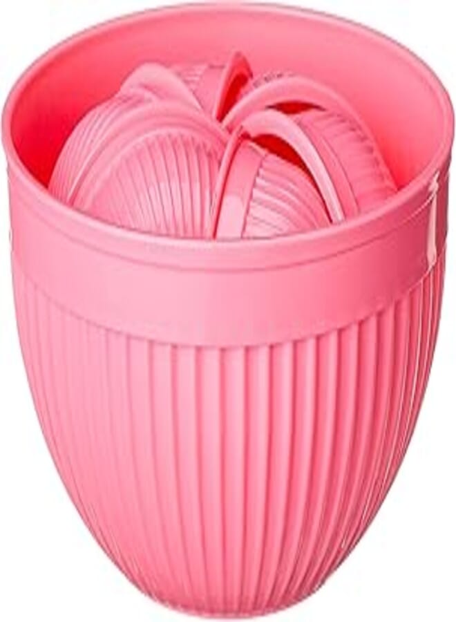 Arafa High quality Plastic food and vegetable bowl, Made in Egypt Pink