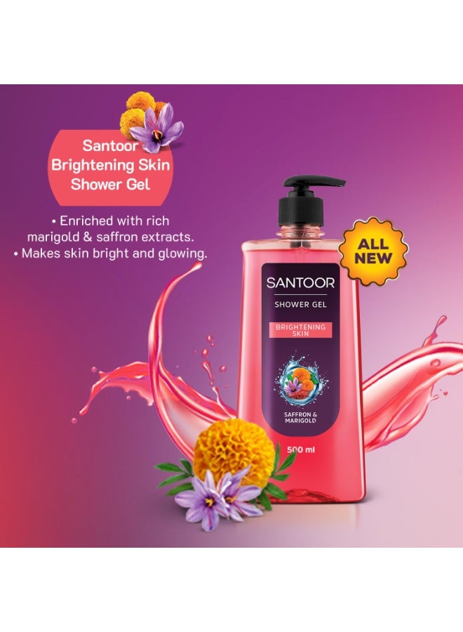 سانتور جل استحمام سنتور لتفتيح البشرة بخلاصة الزعفران الطبيعي والقطيفة| للرجال والنساء| لبشرة متوهجة| مناسب لجميع أنواع البشرة| خالٍ من البارابين| لا يوجد سيليكون | 500 مل - Image 4