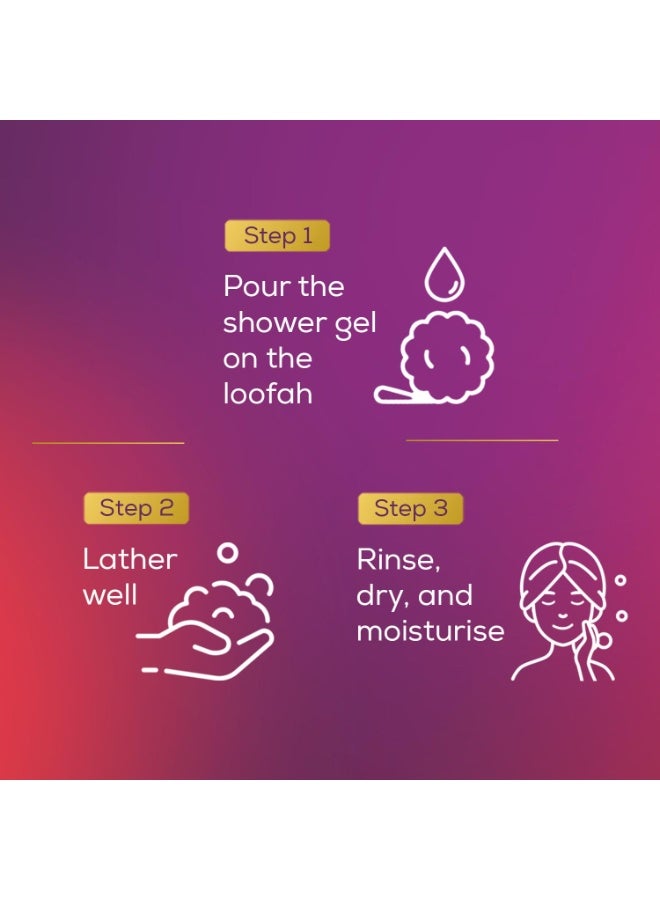 سانتور جل استحمام سنتور لتفتيح البشرة بخلاصة الزعفران الطبيعي والقطيفة| للرجال والنساء| لبشرة متوهجة| مناسب لجميع أنواع البشرة| خالٍ من البارابين| لا يوجد سيليكون | 500 مل - Image 3