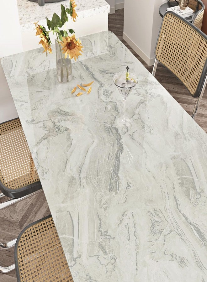 STICKEEP Beige Marble Contact Paper Peel and Stick Countertops Waterproof Marble Vinyl Countertop Wrap Self Adhesive Gold Granite Contact Paper for Tables Kitchen Cabinets Bathroom Walls 17.7" x 120" - Image 4