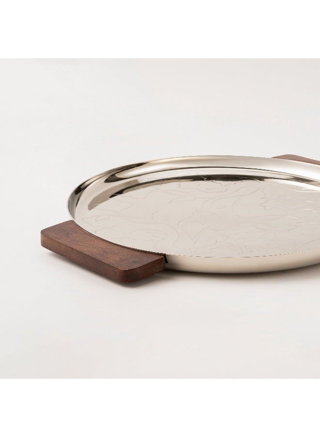 Dallaty صينية باهجة من الفولاذ الفضي - Image 2