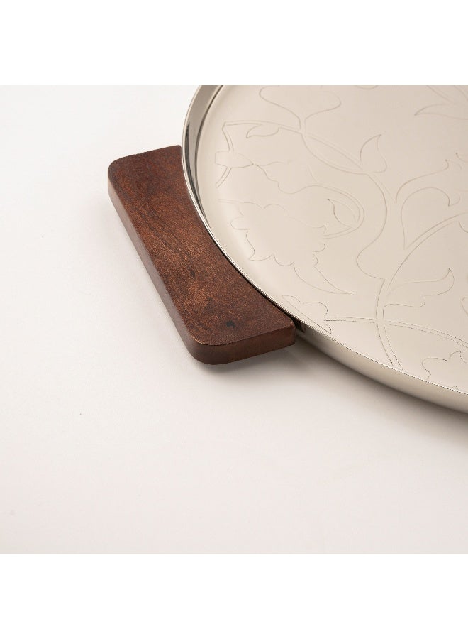 Dallaty صينية باهجة من الفولاذ الفضي - Image 3