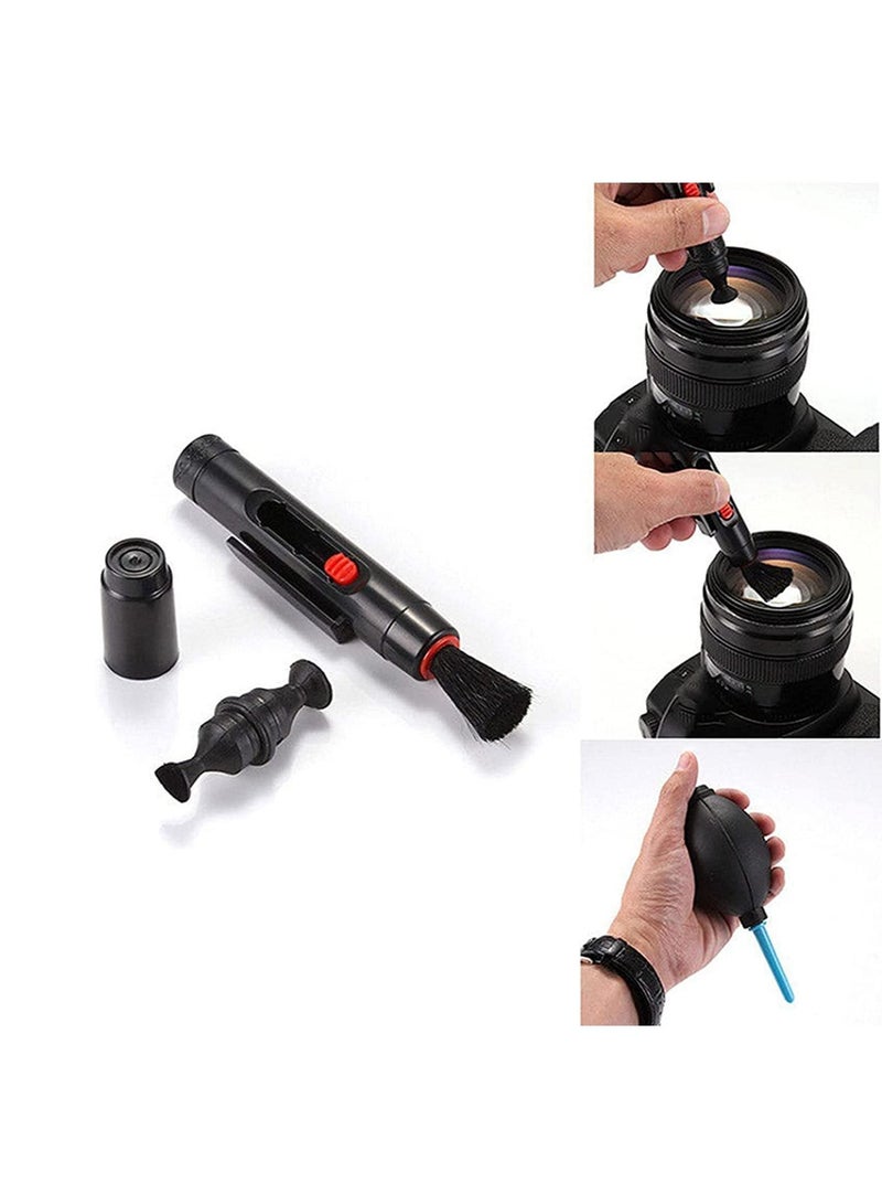 3-in-1 Lens Cleaning Dust Pen Blower Cloth Kit for Canon/Nikon Camera - Image 3