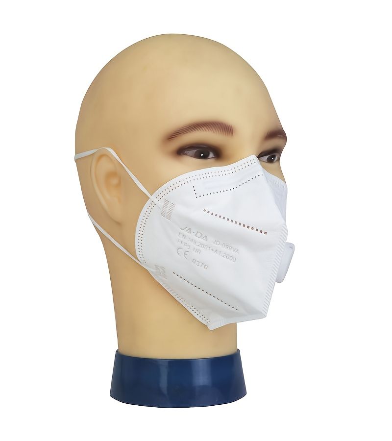 White 10 Pcs FFP3 Ear Loop Respirator Valve Seven Layer Protection Disposable Individually Packaged - Image 4