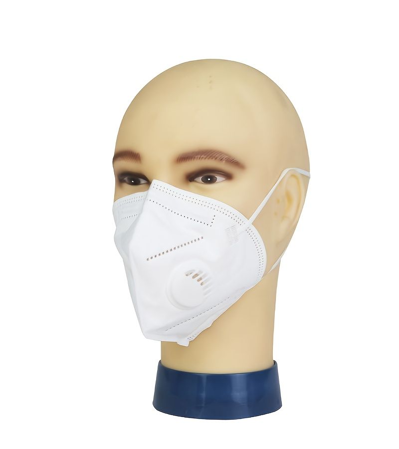 White 10 Pcs FFP3 Ear Loop Respirator Valve Seven Layer Protection Disposable Individually Packaged - Image 5