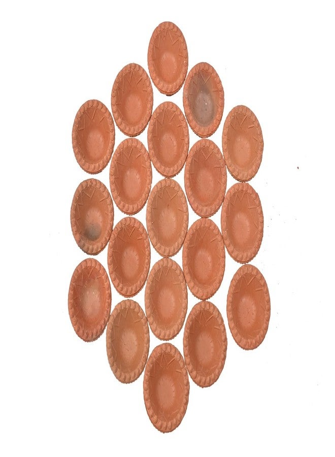 Om Phool Batti Natural Clay Traditional Handmade Diya/Diyali | Earthen Clay Diya | Terracotta Mitti Ka Diya/Deepak | Diyas for Pooja - Pack of 6 (Height:2 Cm) - Image 1
