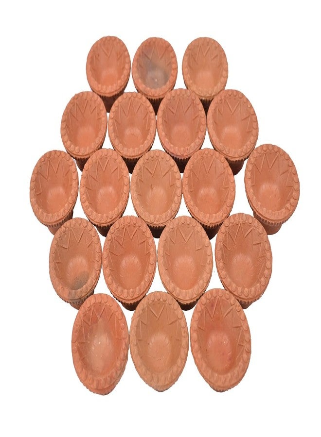Om Phool Batti Natural Clay Traditional Handmade Diya/Diyali | Earthen Clay Diya | Terracotta Mitti Ka Diya/Deepak | Diyas for Pooja - Pack of 6 (Height:2 Cm) - Image 2