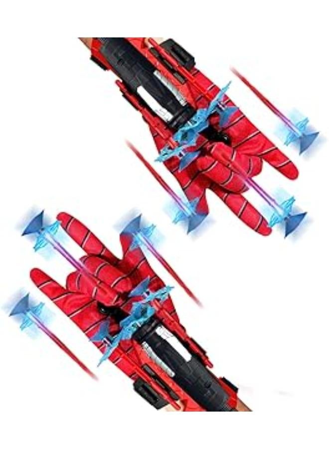 GREAHWD Spider Launcher, Set of 2 Kids Spider Hero Gloves, Spider Launcher Gloves, Spiderman Web Shoote