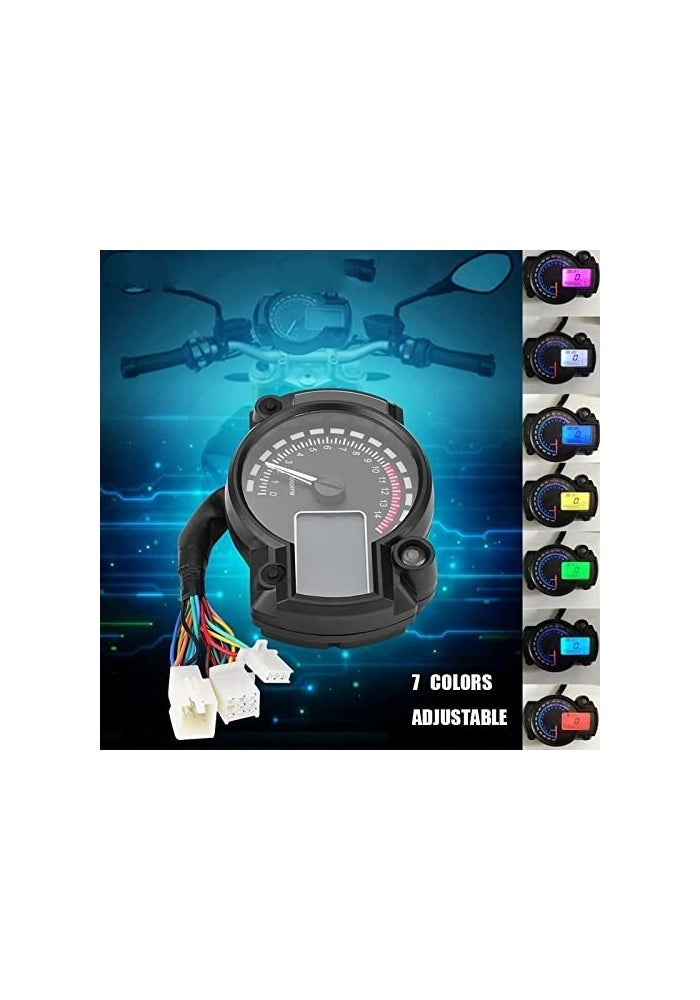 DEMULAX 15000rpm Motorcycle Digital Speedometer Tachometer - Image 3