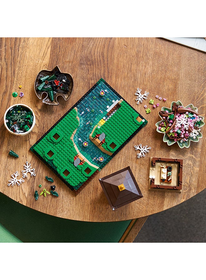 LEGO 10315 Icons Tranquil Garden, Botanical Zen Garden Kit for Adults with Lotus Flowers, Customisable Desk Decoration, Inspired by Japanese Traditions, Mindful Gardening Gift for Women, Men  - Image 2