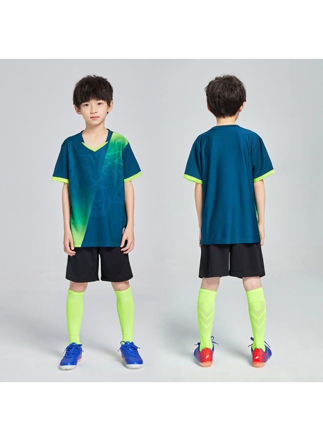 8835-navy Green Short Sleeve Football Jersey - Image 1