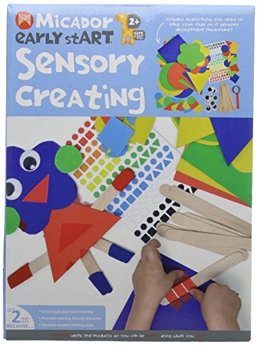Micador early stART Sensory Creating Pack - Textured Surfaces + Stickers + Craft Sticks - Sensory, Imagination, Play + Fine Motor Skill Development - Ages 2+ - Image 5