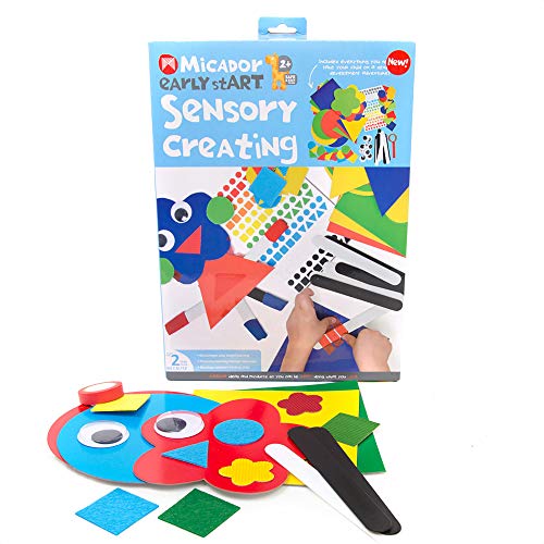 Micador early stART Sensory Creating Pack - Textured Surfaces + Stickers + Craft Sticks - Sensory, Imagination, Play + Fine Motor Skill Development - Ages 2+ - Image 3