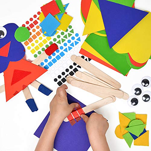 Micador early stART Sensory Creating Pack - Textured Surfaces + Stickers + Craft Sticks - Sensory, Imagination, Play + Fine Motor Skill Development - Ages 2+ - Image 4