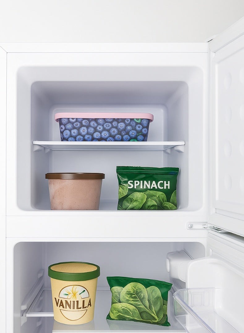 Admiral 220 L Gross / 169 L Net, Double Door Refrigerator, Defrost, R600a Refrigerant, Temperature Control, Inside Light, Inside Condenser, Vegetable Crisper, Bottle Racks, Removable Gasket, Adjustable Foot ADTM22RSP ADTM22RSP white - Image 5