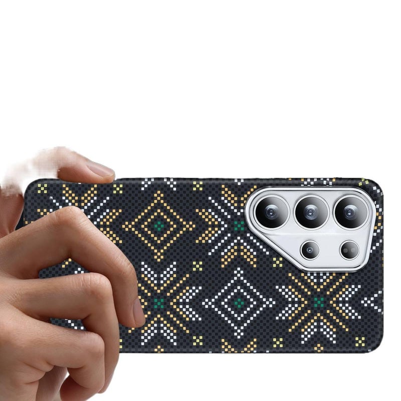 غطاء MagSafe بPC لـ Samsung S25 Ultra / Samsung S25 مع مغناطيس قوي وقبضة مضادة للانزلاق مع مقاوم للصدمات مع مقاوم للخدش مع حماية من السقوط باللون أزرق مضاد للانزلاق مغناطيسي - Image 3