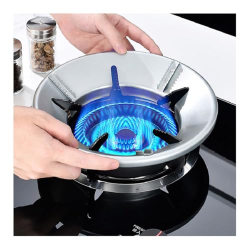 SHUTTLE ART 4 pcs Silver Gas Saver Burner Stand, Gas Burner Cover, Gas Saver Jali, Home Gas Stove Fire & Windproof Energy Saving Stand Gas Stove Stand Protector Max Gas Saviour - Image 1