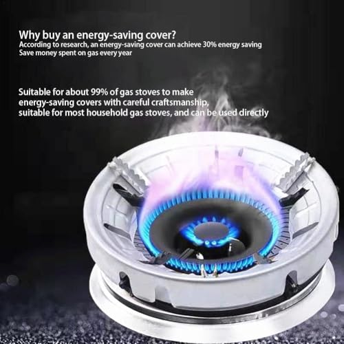 SHUTTLE ART 4 pcs Silver Gas Saver Burner Stand, Gas Burner Cover, Gas Saver Jali, Home Gas Stove Fire & Windproof Energy Saving Stand Gas Stove Stand Protector Max Gas Saviour - Image 5