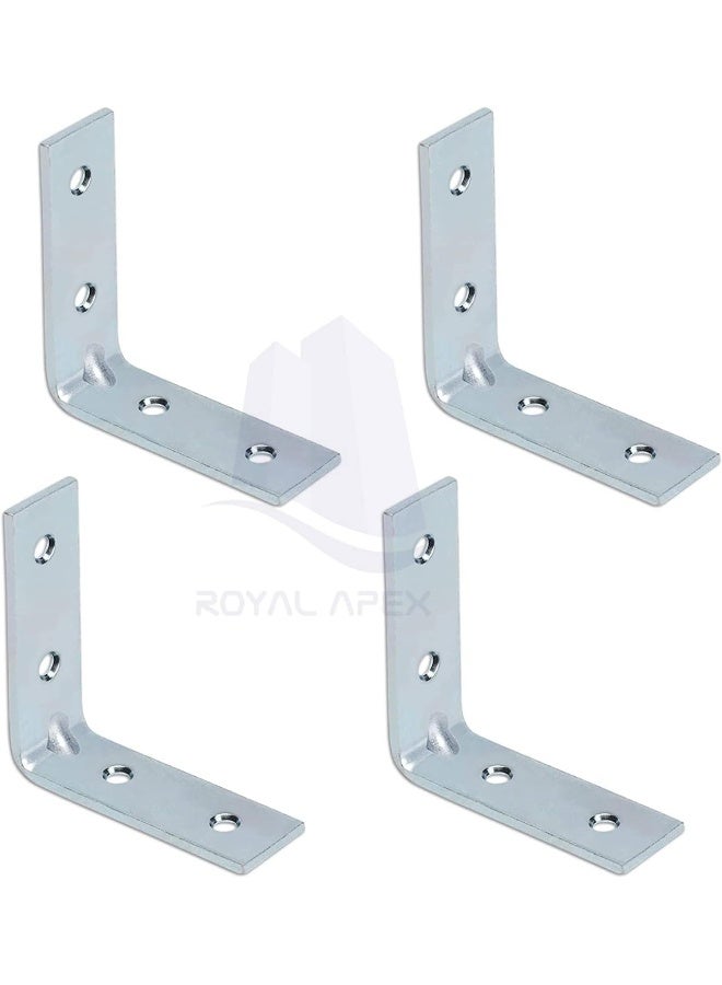 Royal Apex Angle Bracket For Reinforcing Chairs/Tables Shelf Bracket Zinc Plated L Shape Bracket For Solid Shelf Support Joint Corner Brace4Pcs 25X25Mm  - Image 1