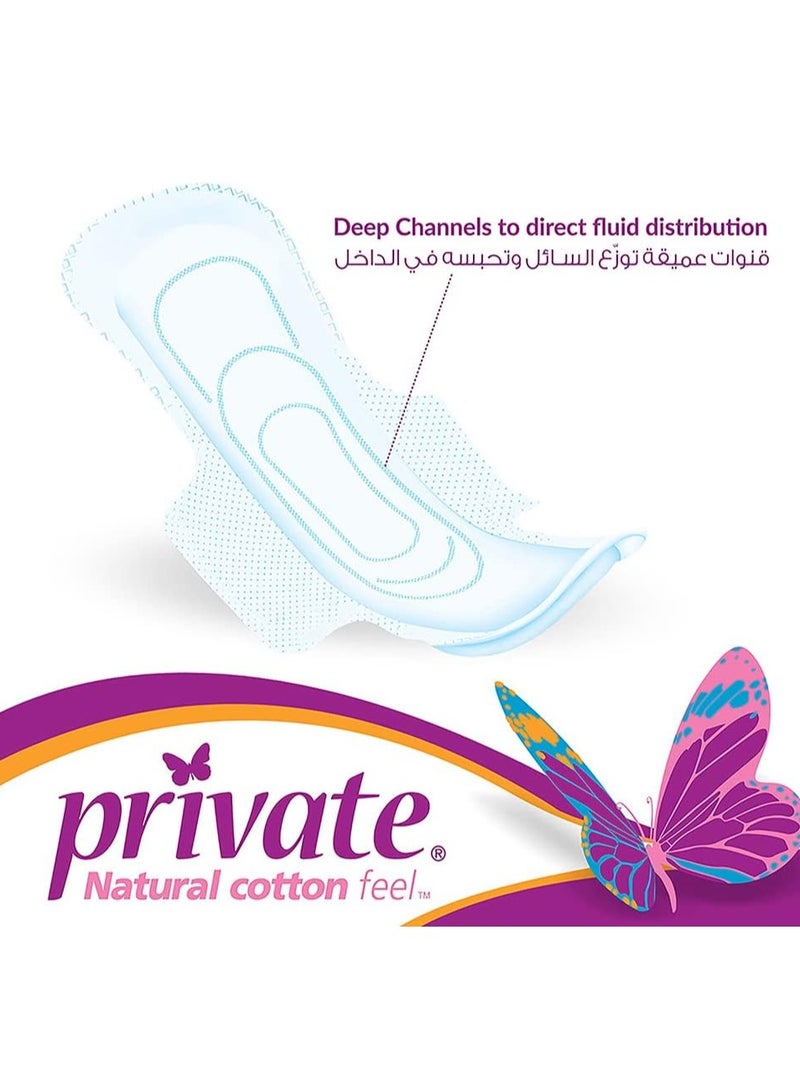 Private Maxi Pocket Feminine Night With Wings 24 Pads - Image 3