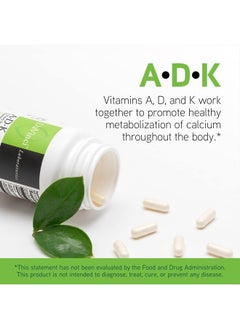 Davinci Labs ADK - Helps Support Bone, Heart & Immune Health* - Dietary Supplement with Vitamins A, D3 & K2 (as MK-7) - Vegetarian, Gluten Free & Soy Free - 30 Capsules  - Image 3