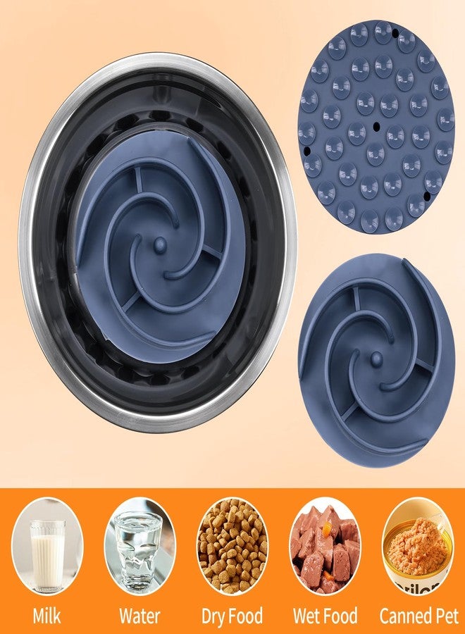 حشوة وعاء طعام الكلاب Bestalk Slow Feeder، حشوة سيليكون ناعمة لإبطاء تناول الطعام مع أكواب شفط للكلاب الصغيرة والمتوسطة والكبيرة، تناسب الأوعية الأساسية وأوعية الطعام المرتفعة. - Image 5
