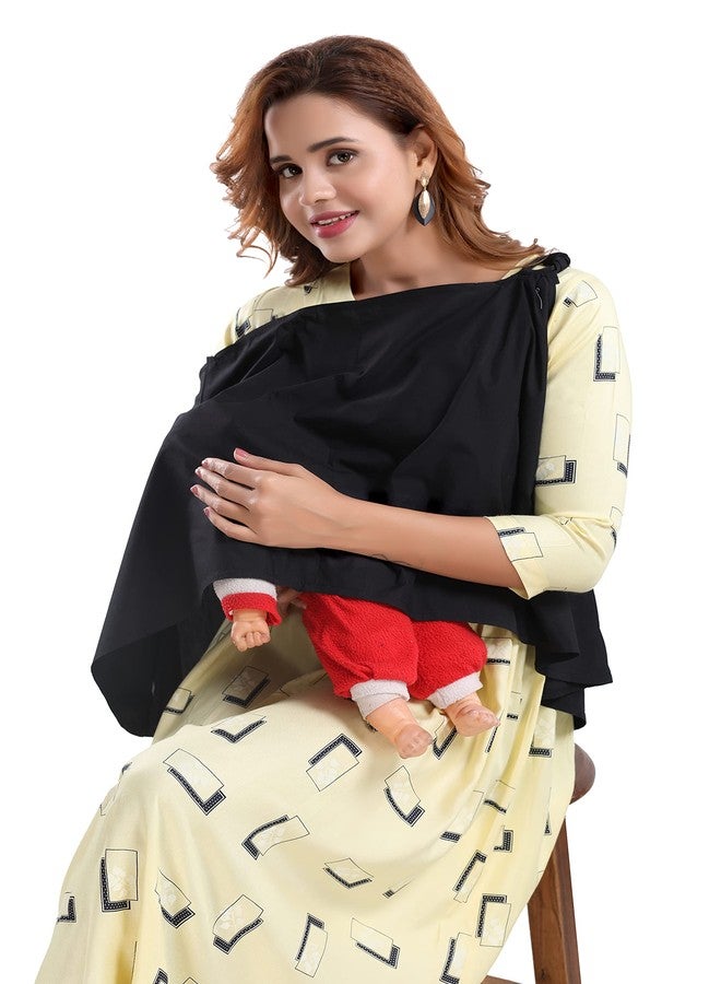 لفافة ماما للأمومة للنساء باللون الأسود (MAMBKWRAP_Black_Free Size) - Image 2