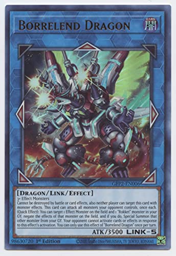 Yugioh Borrelend Dragon GFP2EN006 Ultra Rare 1st Edition - Image 1