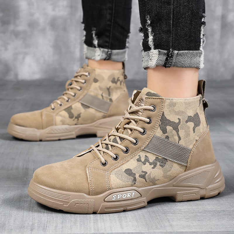 Camouflage Cotton Boots Men'S Winter Boots Fashionable Casual Warm Mading Boots Fashion Workwear Boots - Image 5