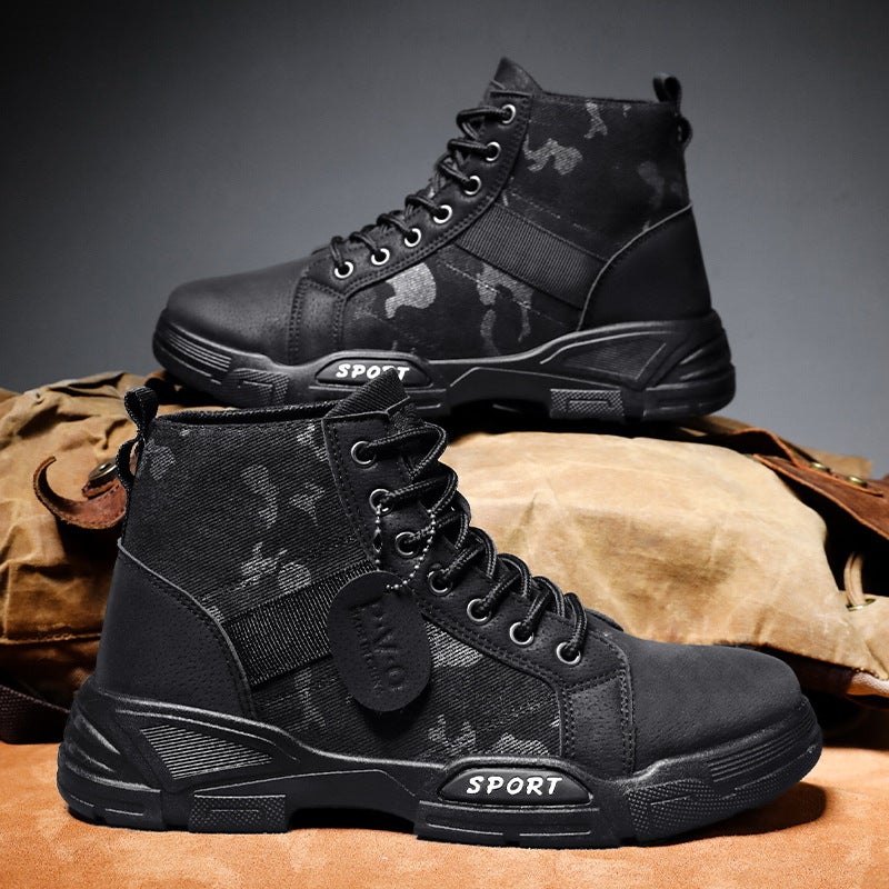 Camouflage Cotton Boots Men'S Winter Boots Fashionable Casual Warm Mading Boots Fashion Workwear Boots - Image 3