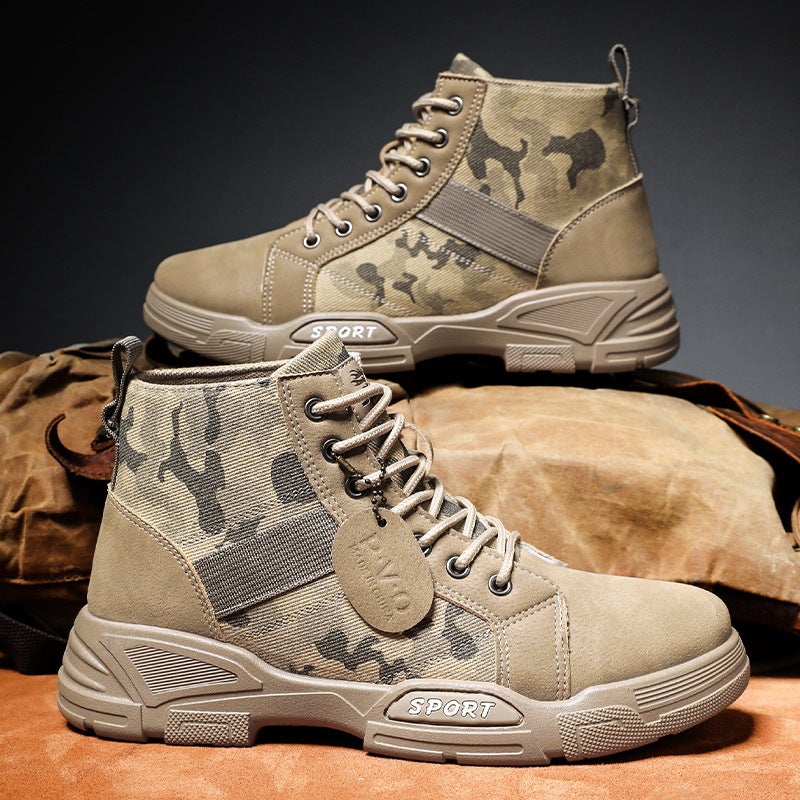 Camouflage Cotton Boots Men'S Winter Boots Fashionable Casual Warm Mading Boots Fashion Workwear Boots - Image 2