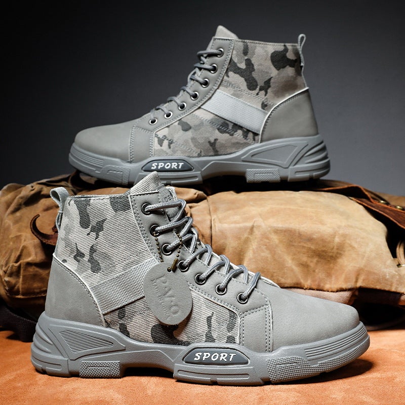 Camouflage Cotton Boots Men'S Winter Boots Fashionable Casual Warm Mading Boots Fashion Workwear Boots - Image 4