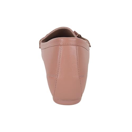 Mochi Women Pink Casual Faux Leather Loafer Slip-Ons with Wedge Heel Shoes UK/6 EU/39 (31-799) - Image 5