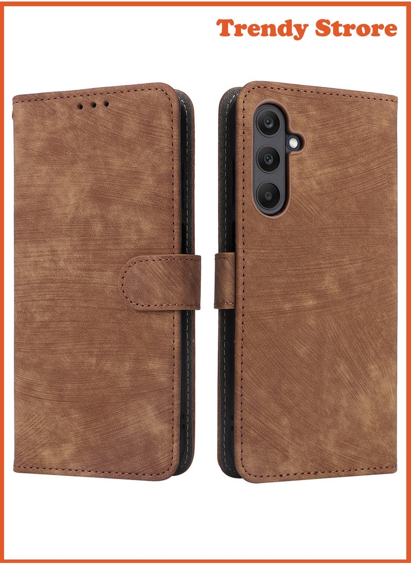 ماركة غير محددة جراب لهاتف Samsung Galaxy M55 5G مع حزام يد، جراب قابل للطي من الجلد الصناعي لحماية الجسم بالكامل ومضاد للصدمات، جراب محفظة RFID مضاد للسرقة  - Image 2