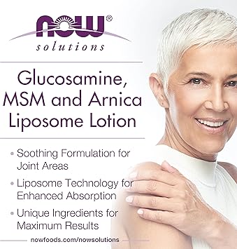 now Glucosamine MSM Arnica Liposome Lotion 237 ml - Image 3