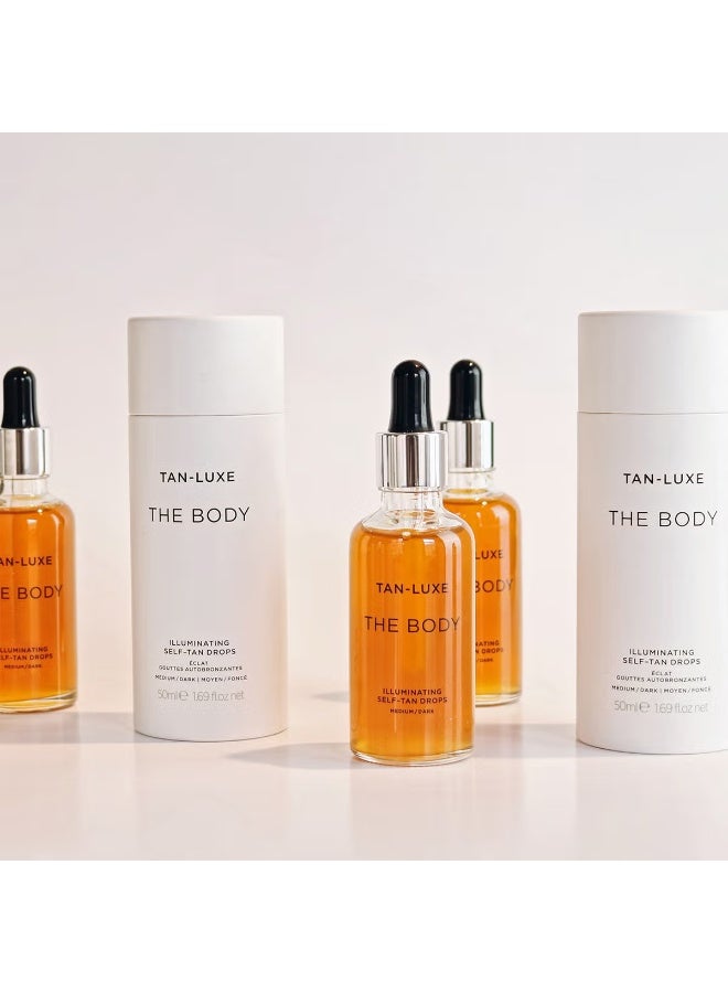Tan-Luxe The Body Illuminating Self-Tan Drops 50ml - Medium/Dark - Image 4