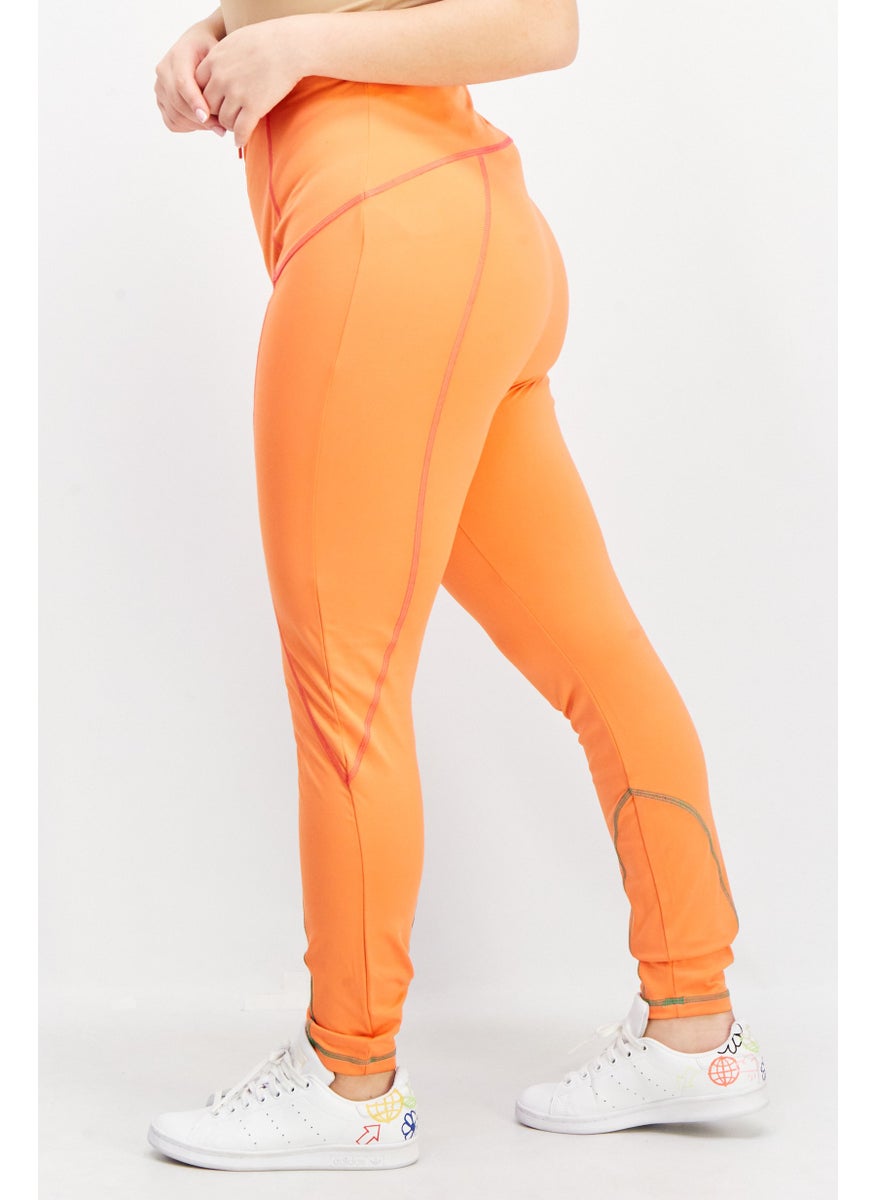 Women Full Leg Textured Leggings, Orange - pzsku/Z16491DFE5342920638BFZ/45/_/1739110532/e3974ffb-6aea-4e22-b9e0-ba3bad630043