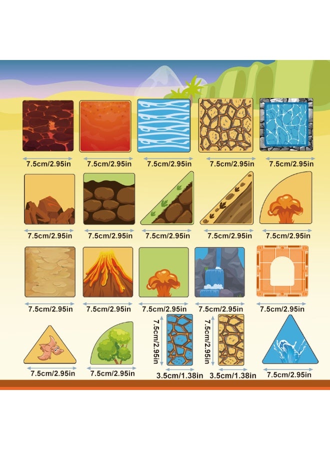 45 Piece Magnetic Building Sets ,3D Building Blocks Toys for Kids Ages 3+, Dinosaur World Construction Educational STEM Toys for Boys and Girls. - Image 2