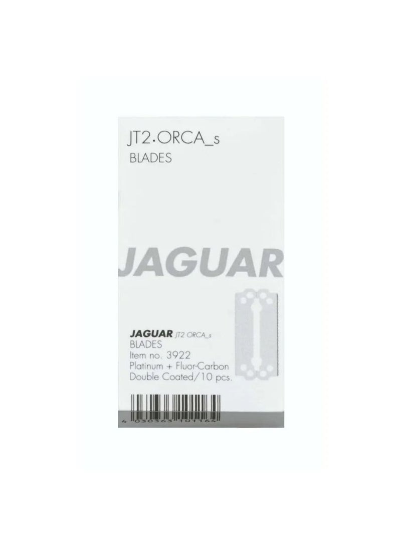 جاكوار شفرات بديلة من طراز Jaguar JT2 Orca - عبوة من 10 قطع، قص دقيق لمصففي الشعر المحترفين - Image 1